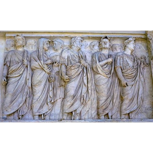 Imperial Family Statue Empero Tiberius Ara Pacis Altar of Augustus Peace-Rome-Italy